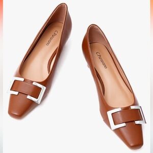 NIB C.Paravano Square Tow Heels Sz 10